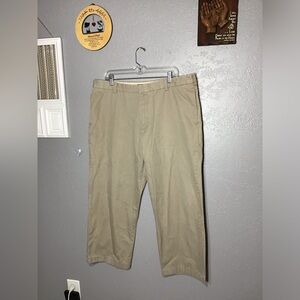 Merona Ultimate Flet Front Khaki For Men’s Size 40 X L38 Inseam 27” Brown.